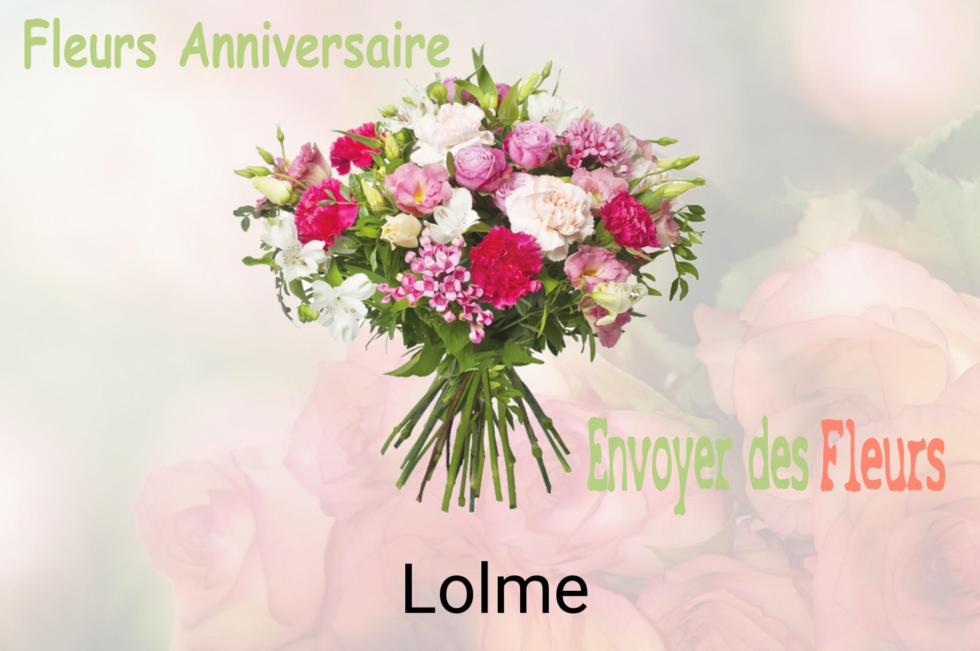 Bouquet de fleurs d’anniversaire livré à Lolme